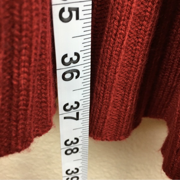 Maisolly Women's Red Knitted Crewneck Fit and Flare Sweater Dress Size L - Picture 8 of 10